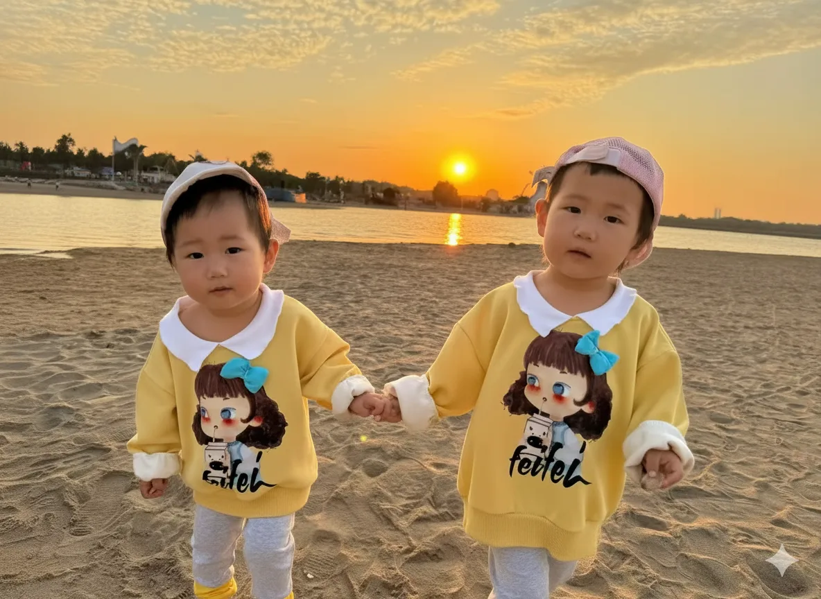 姐妹手牵手