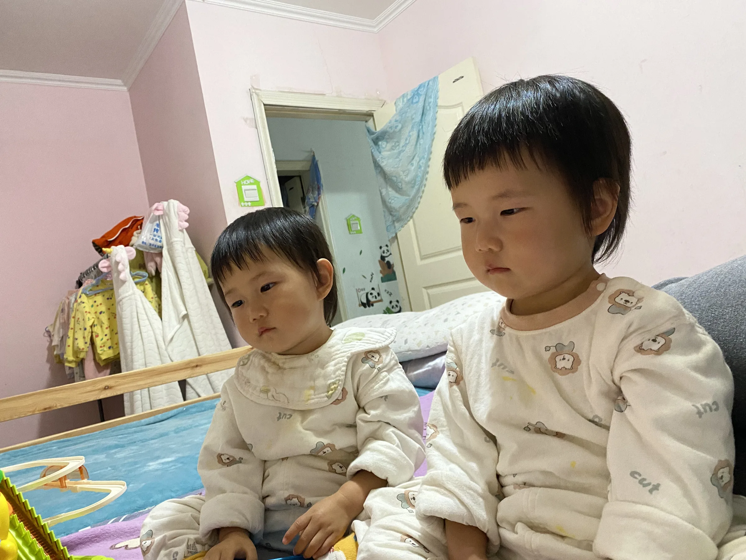 看小鸭鸭爬楼梯
